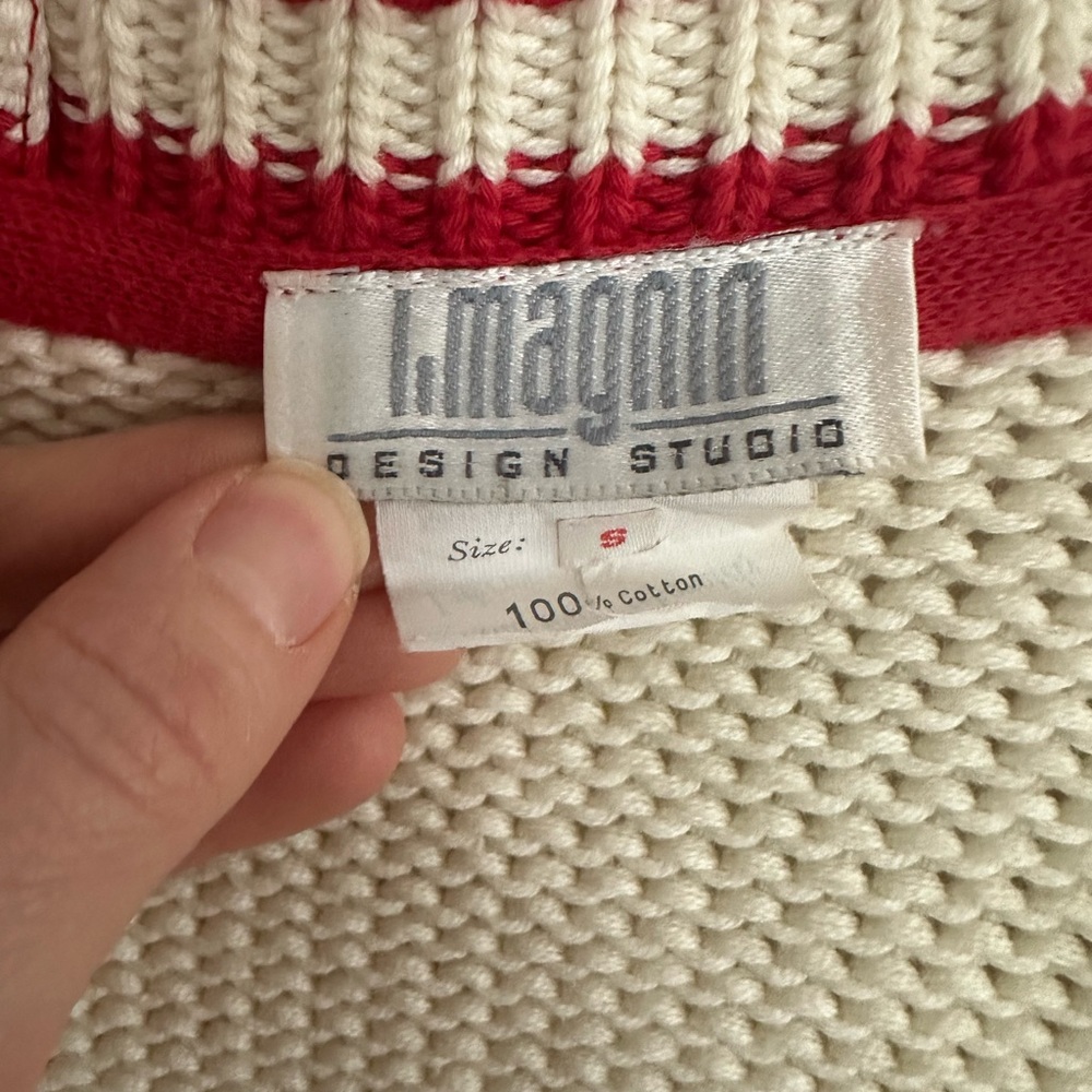 J. Magoni Design Studio Cardigan – Made in France – Size S – 100% Cotton ✨❤️🔥 - Picture 6 of 11